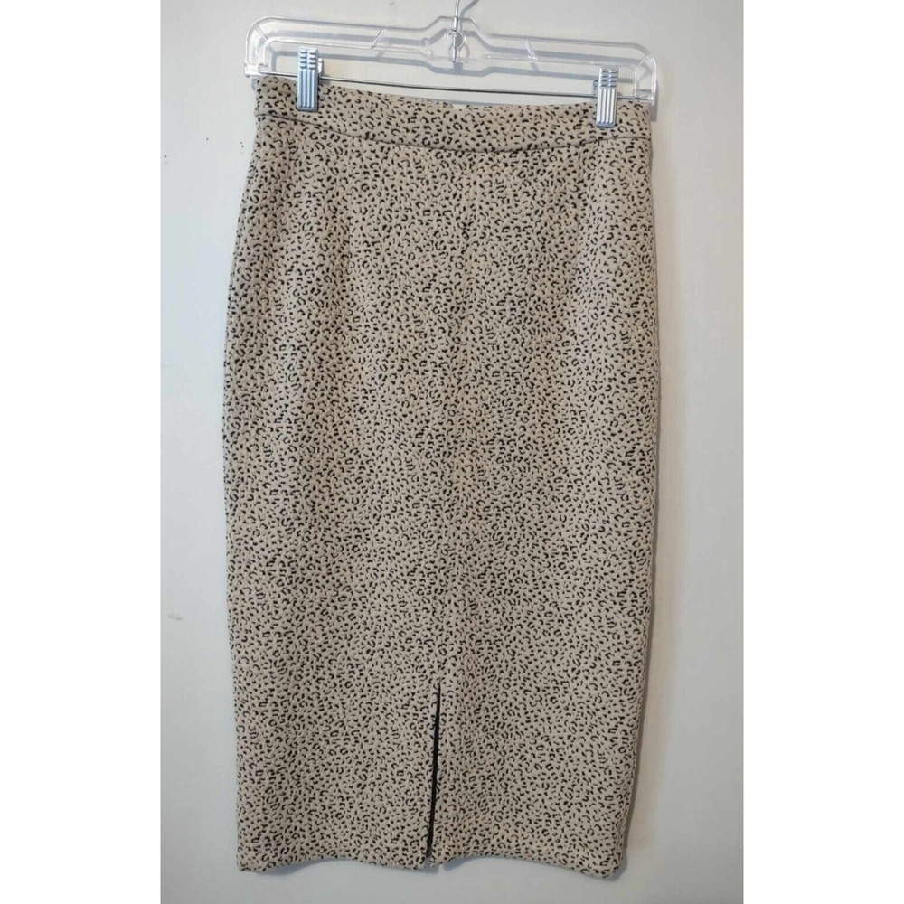 Banana Republic Tan Cheetah Print Pencil Skirt Size 2